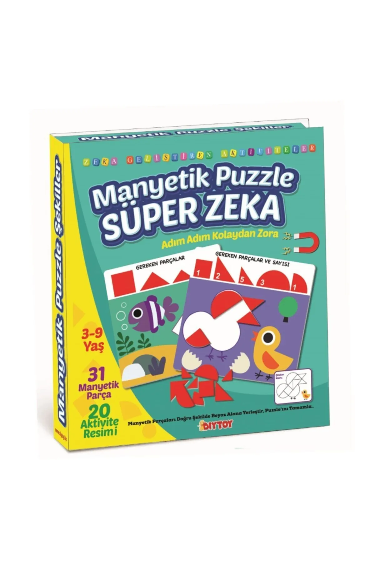 Manyetik Puzzle Super Zeka 31 Parça Puzzle