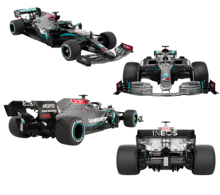 'Formula 1 Tutkunları İçin Heyecan Dolu Deneyim Mercedes AMG F1 Uzaktan Kumandalı Araba 1:18'