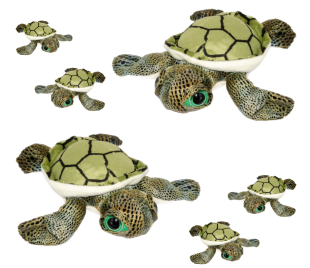 Caretta Peluş Kaplumbağa 20cm  Sevimli ve Yumuşak Oyuncak